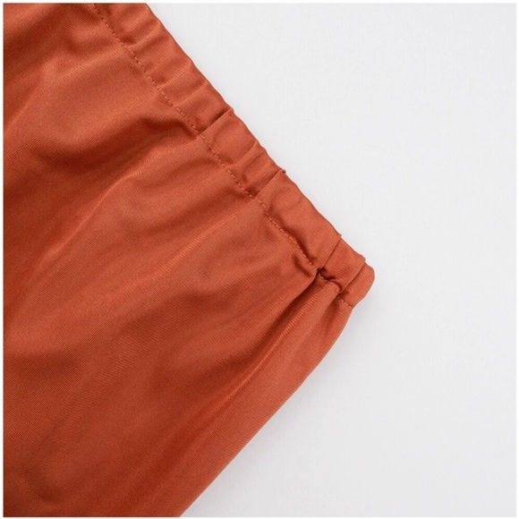 Elegant Tan Pleated Skirt - Picture 5 of 8